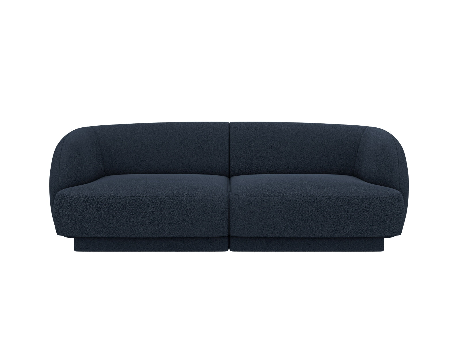 Miley Boucle Sofa 2 Sitzer in Dark Blue präsentiert im Onlineshop von KAQTU Design AG. 3er Sofa ist von Micadoni