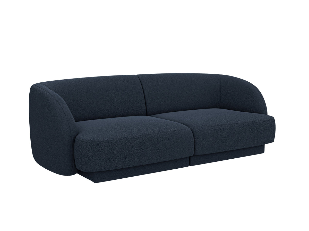 Miley Boucle Sofa 2 Sitzer in Dark Blue-Baloo präsentiert im Onlineshop von KAQTU Design AG. 3er Sofa ist von Micadoni