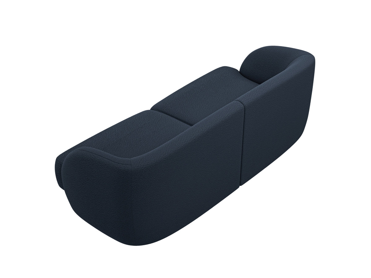 Miley Boucle Sofa 2 Sitzer in Dark Blue-Baloo präsentiert im Onlineshop von KAQTU Design AG. 3er Sofa ist von Micadoni