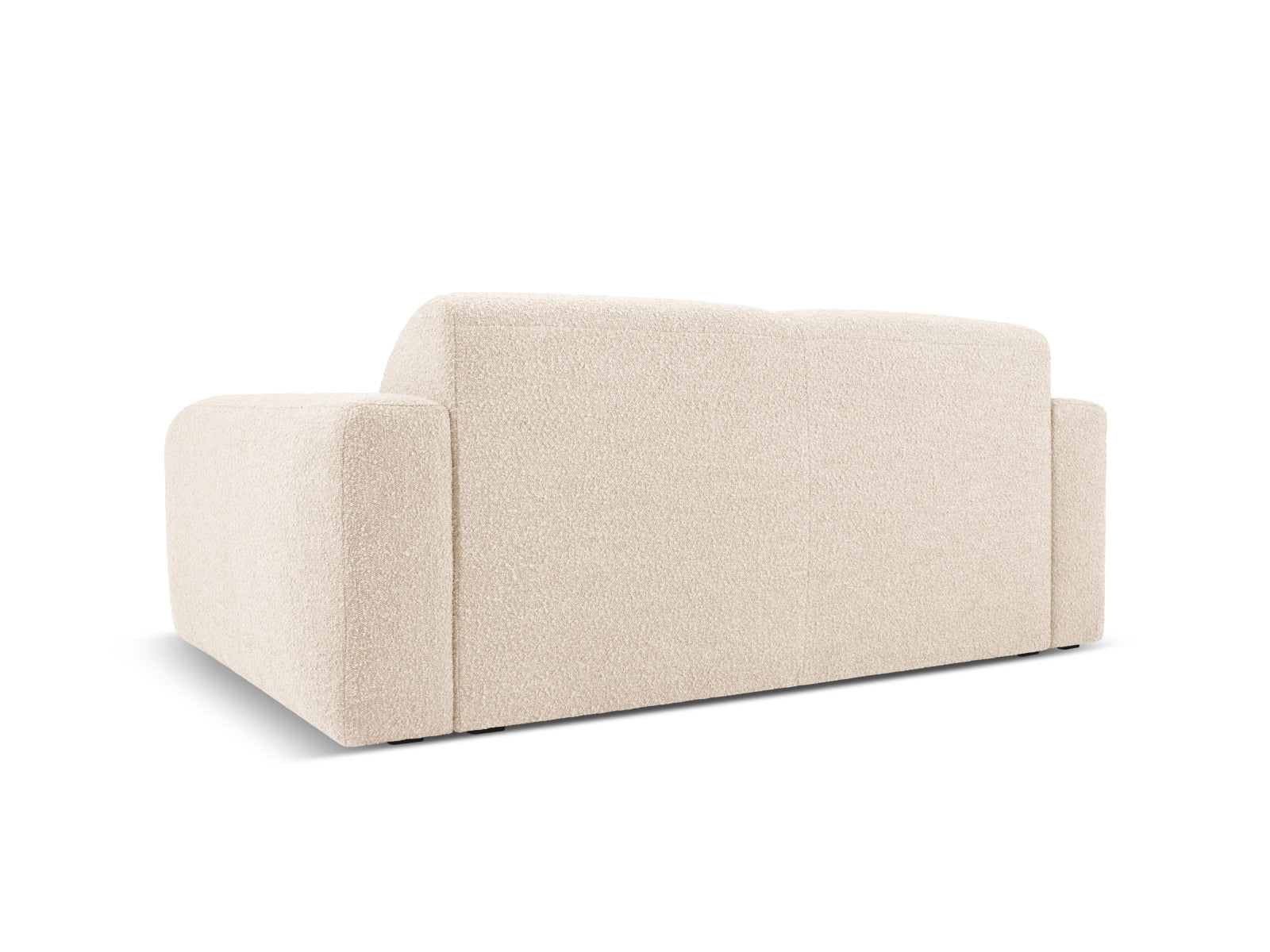 Stilvolles 2-Sitzer Sofa Molino Boucle in zartem Beige, perfekt für moderne Wohnkonzepte. Hochwertige Materialien und elegantes Design von Micadoni.