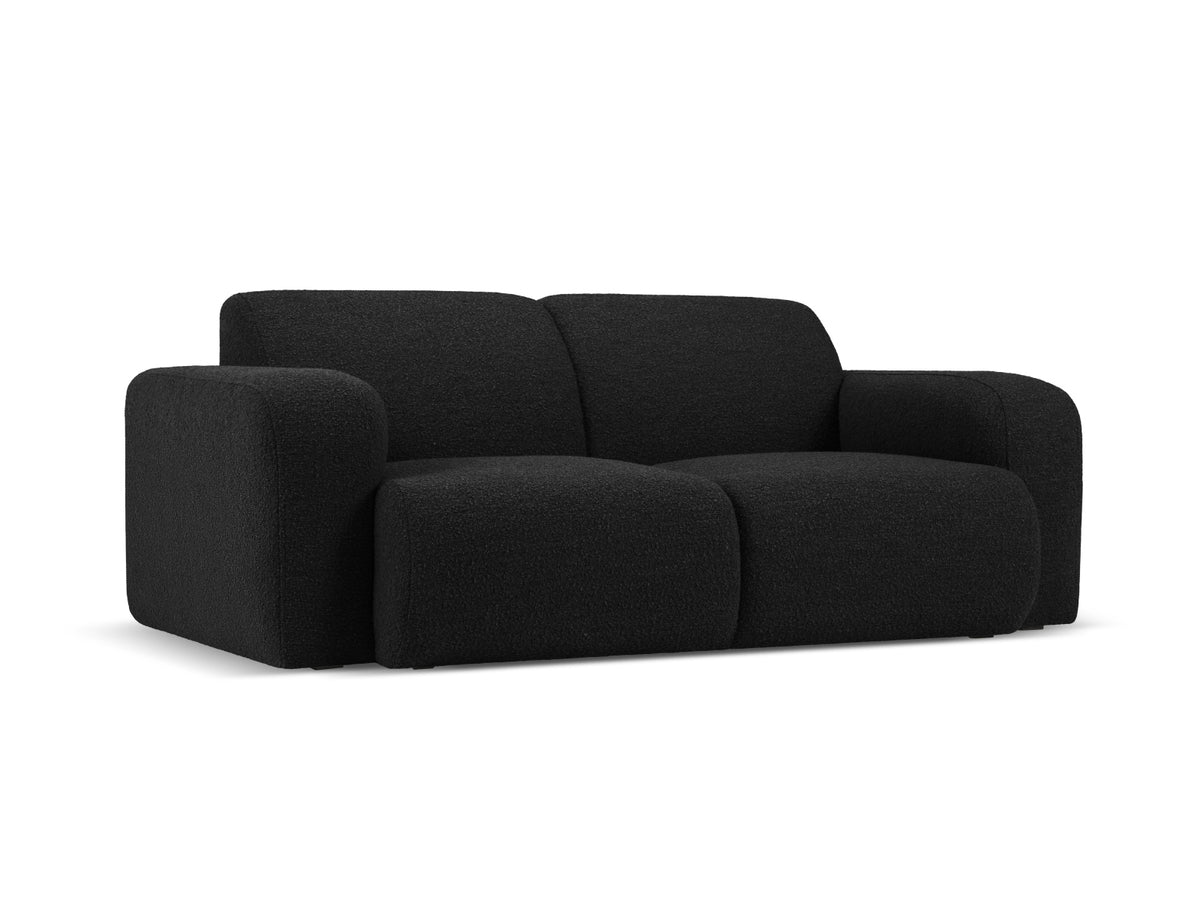 Molino Boucle Sofa 2 Sitzer in Black-Baloo präsentiert im Onlineshop von KAQTU Design AG. 3er Sofa ist von Micadoni