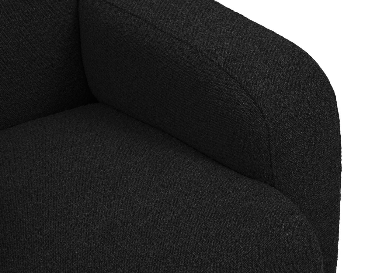 Molino Boucle Sofa 2 Sitzer in Black-Baloo präsentiert im Onlineshop von KAQTU Design AG. 3er Sofa ist von Micadoni