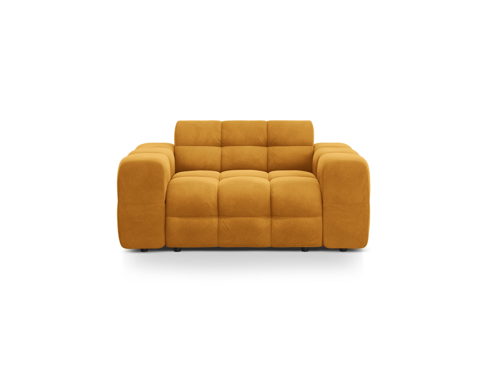 Kendal Velour Sofa 2 Sitzer in Mustard-Magic Velvet präsentiert im Onlineshop von KAQTU Design AG. 2er Sofa ist von Micadoni