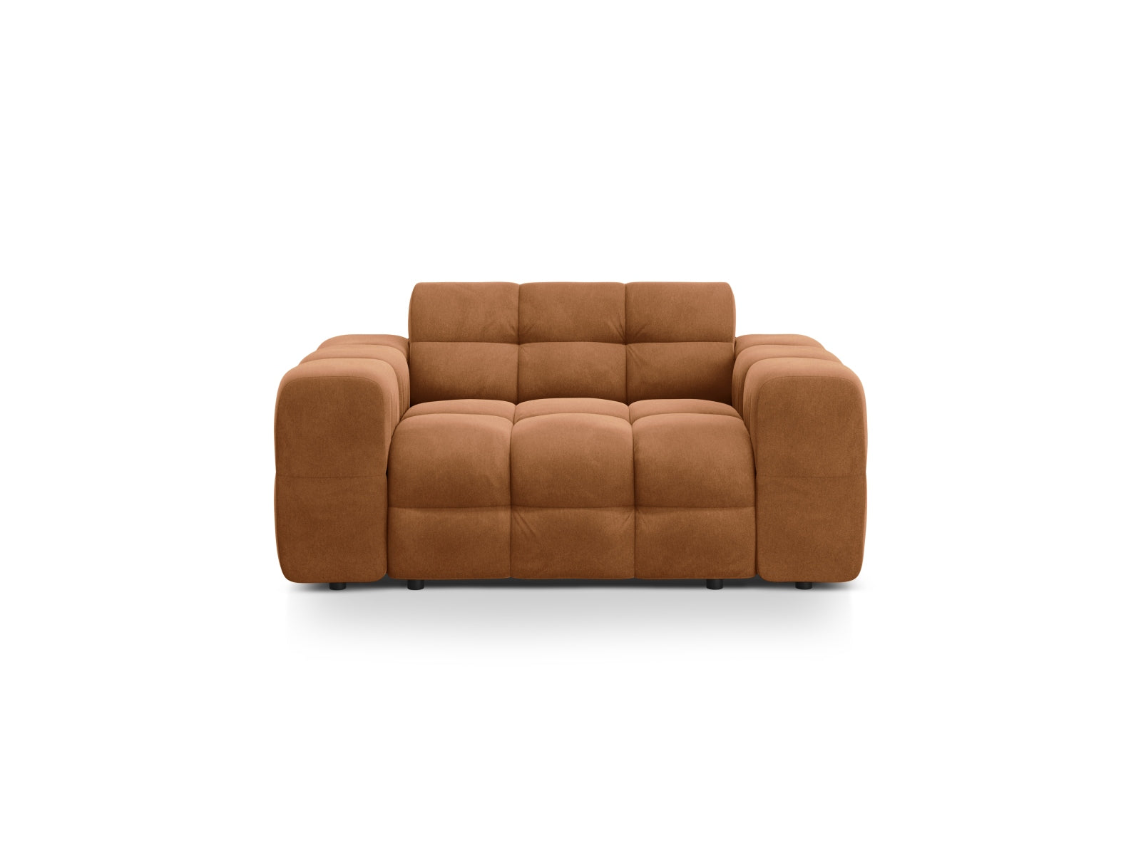 Kendal Velour Sofa 2 Sitzer in Camel präsentiert im Onlineshop von KAQTU Design AG. 2er Sofa ist von Micadoni