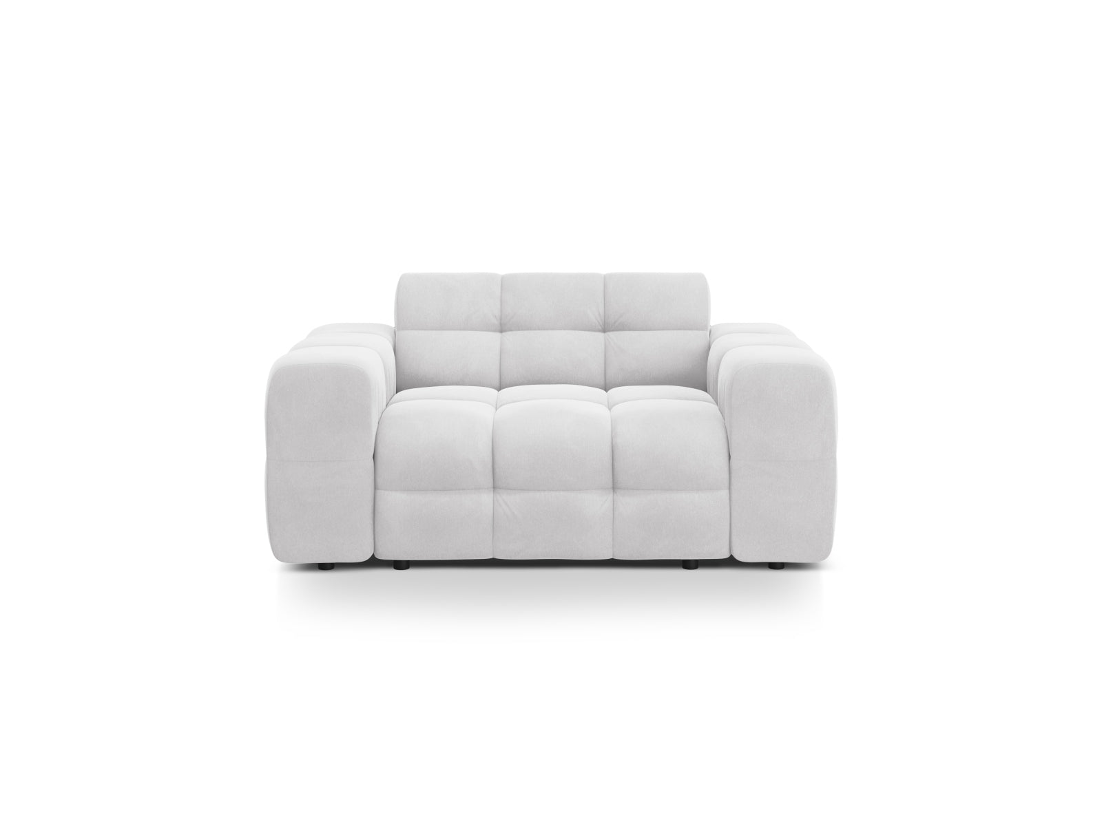 Kendal Velour Sofa 2 Sitzer in Light Grey-Magic Velvet präsentiert im Onlineshop von KAQTU Design AG. 2er Sofa ist von Micadoni