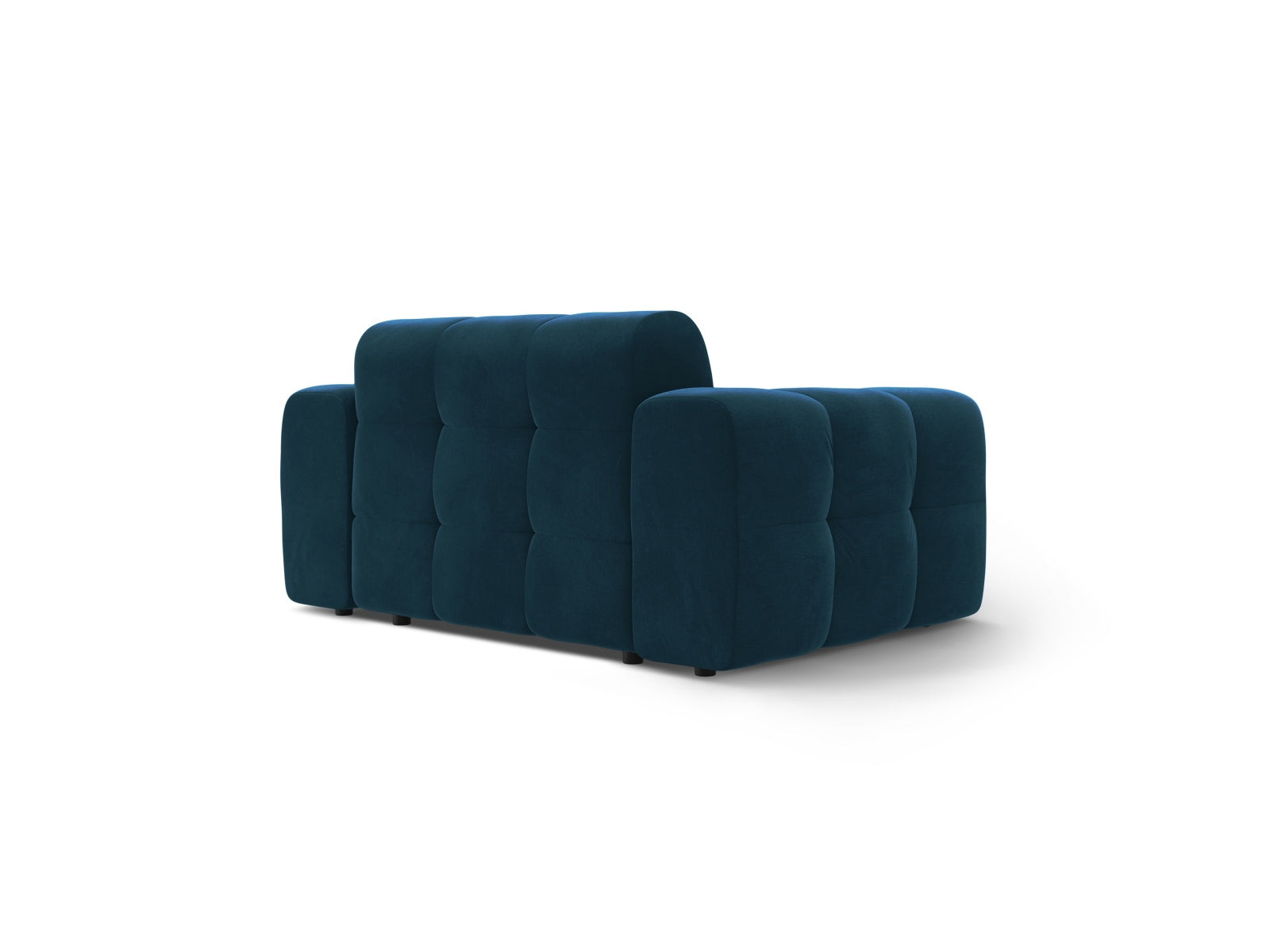 Elegantes Kendal Velour Sofa 2 Sitzer in tiefem Navy Blue, ideal für gemütliche Abende und stilvolle Einrichtung. Hochwertige Verarbeitung und Komfort.