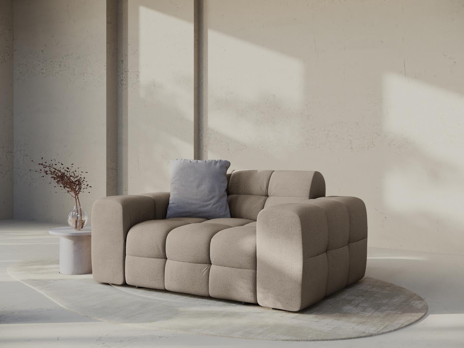 Entdecken Sie das Kendal 2-Sitzer Sofa von Micadoni – stilvolles Velours, hervorragender Komfort und modernes Design für Ihr Zuhause.