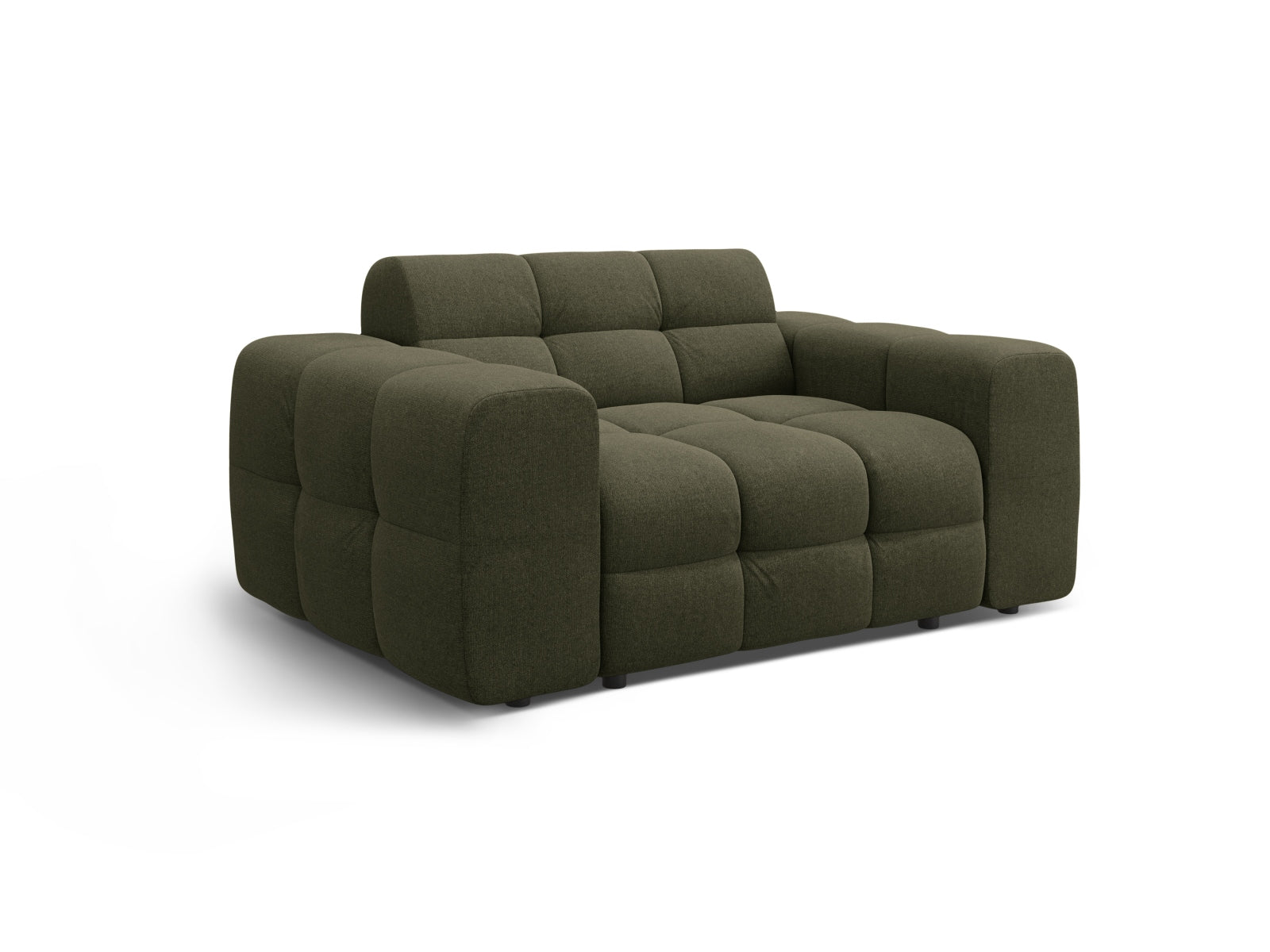Modernes Kendal 2-Sitzer Sofa in Amazon Green, perfekt für stilvolle Wohnräume, präsentiert von Micadoni.