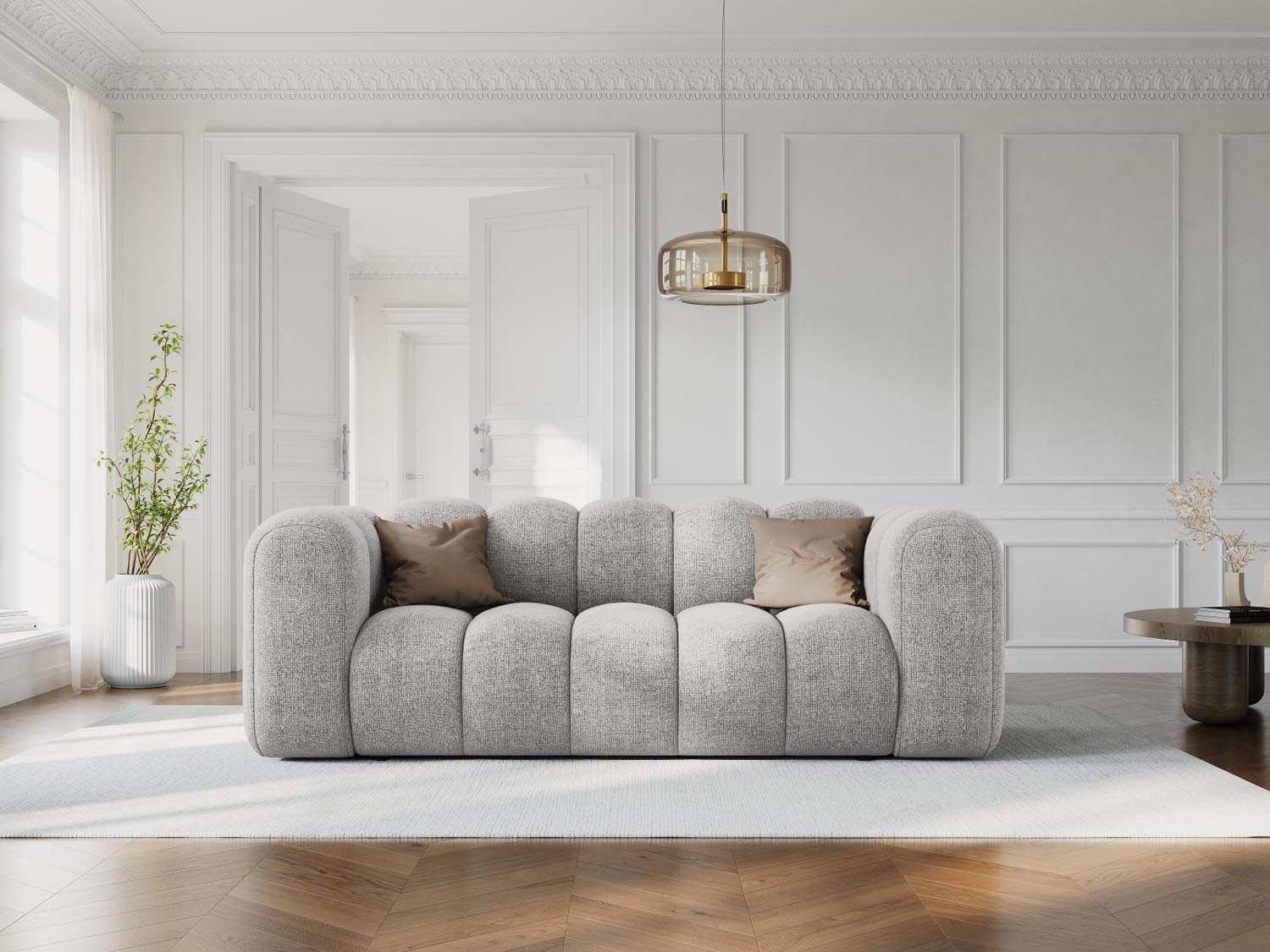 Entdecken Sie das elegante Lupine Sofa 2 Sitzer von Micadoni – stilvoll, komfortabel und ideal für jedes Zuhause.