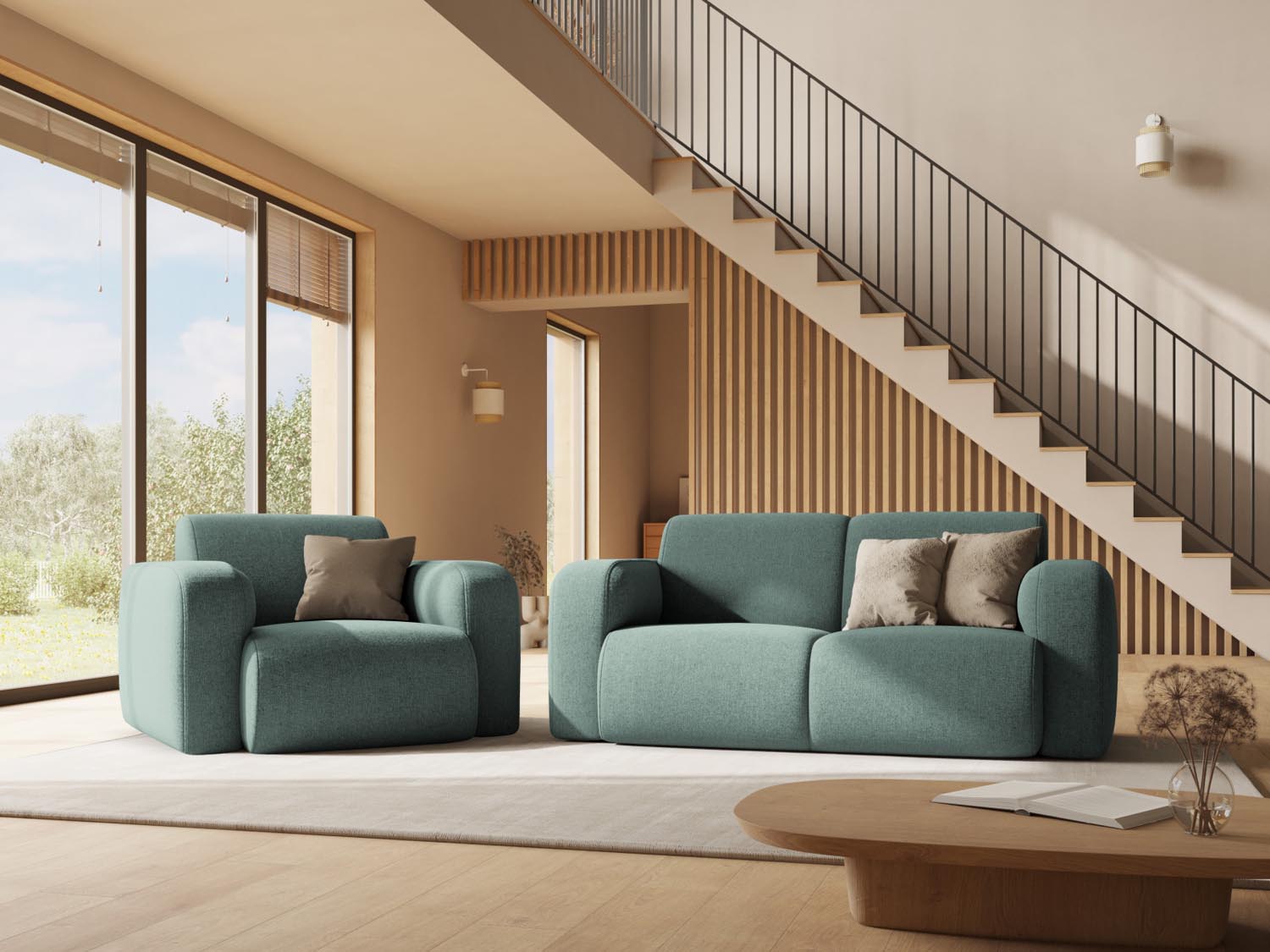 Entdecken Sie das elegante Molino Sofa 2 Sitzer von Micadoni – der perfekte Mix aus Stil und Komfort für Ihr Zuhause.