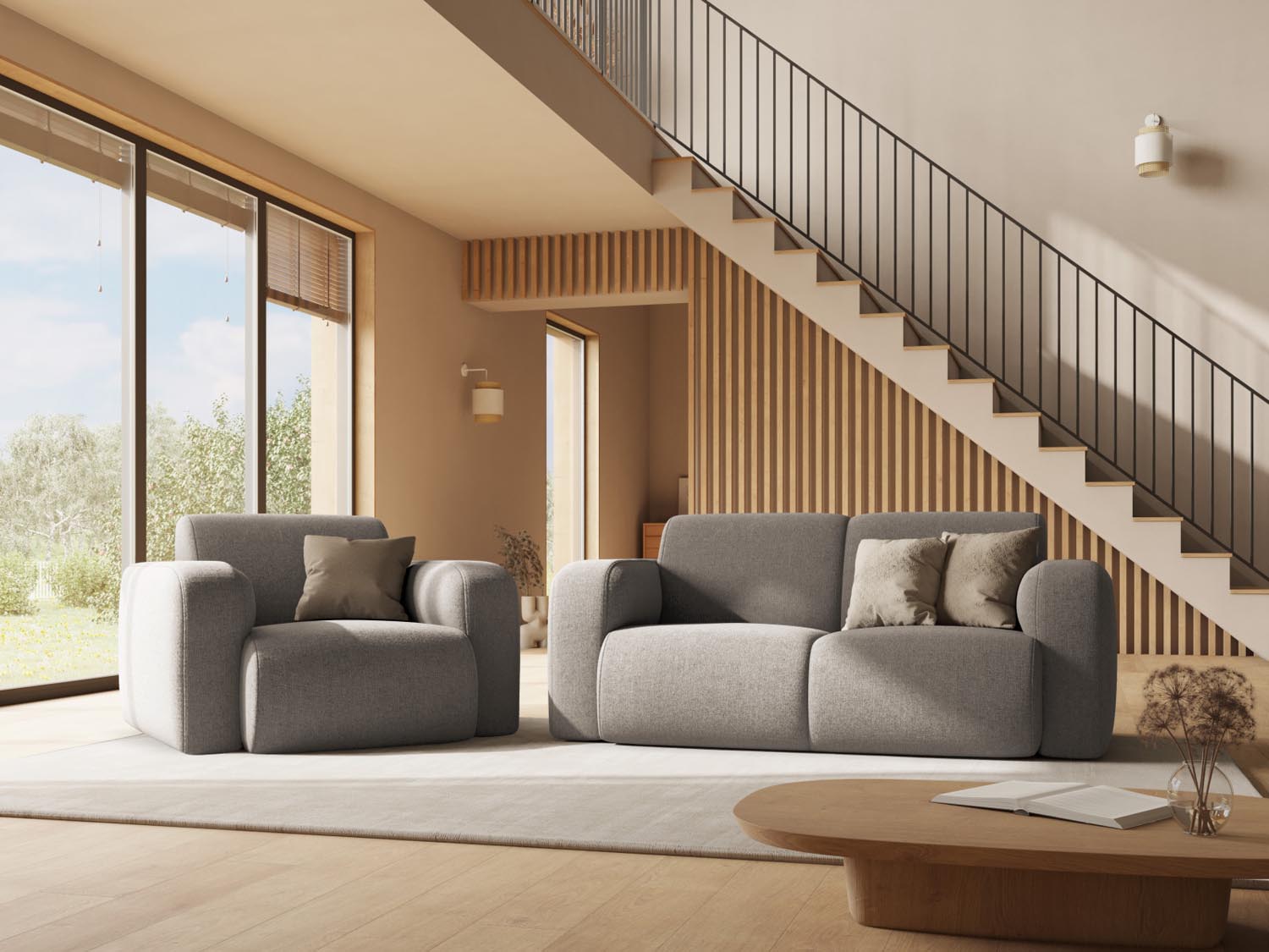 Entdecken Sie das elegante Molino Sofa 2 Sitzer von Micadoni – der perfekte Mix aus Stil und Komfort für Ihr Zuhause.