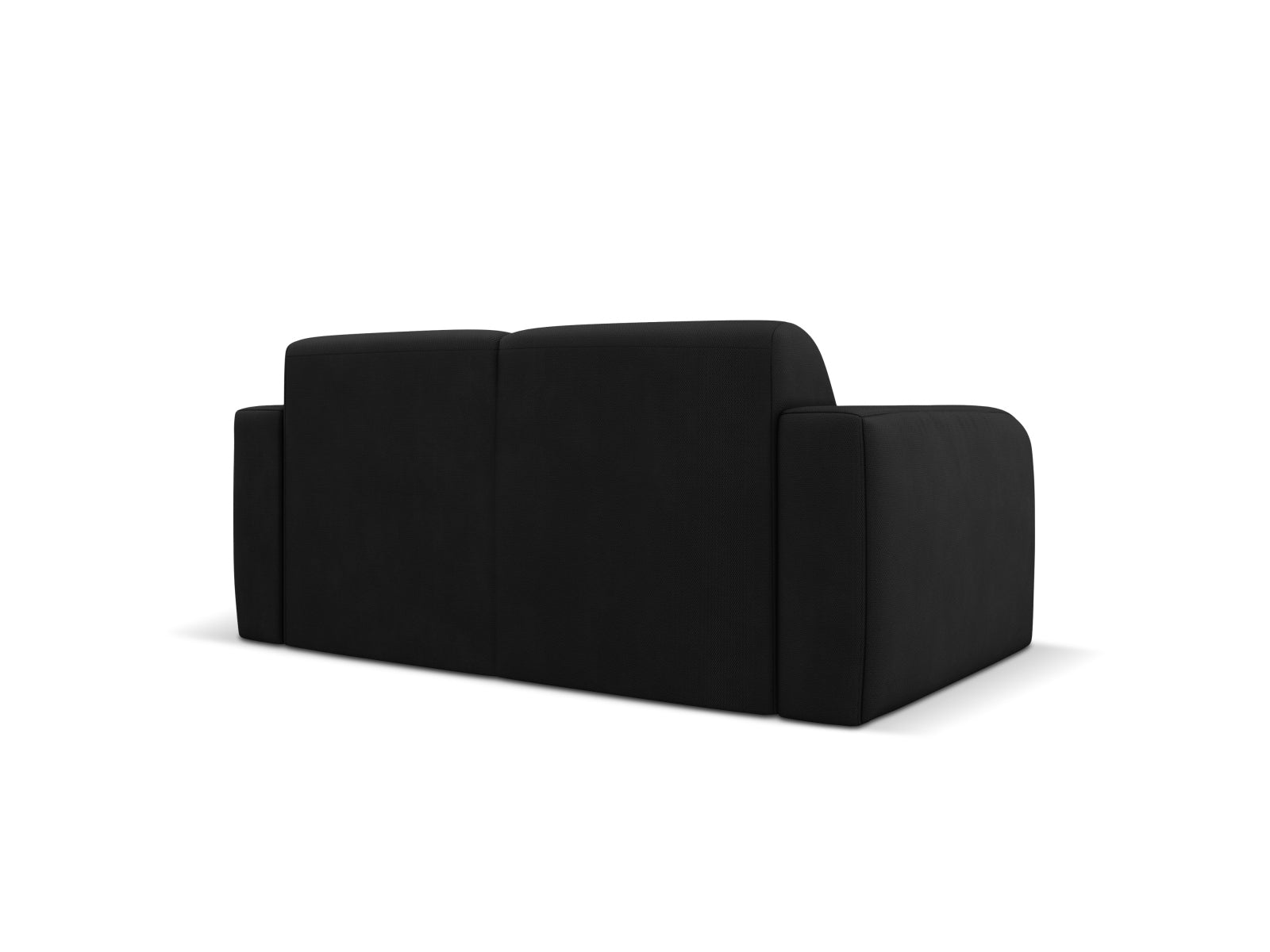 Elegantes 2-Sitzer Sofa Molino von Micadoni in zeitlosem Schwarz, ideal für moderne Wohnräume. Komfortabel und robust für langanhaltende Nutzung.
