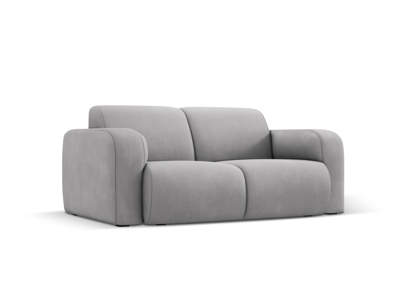 Elegantes 2-Sitzer Sofa Molino in hellem Grau von Micadoni, ideal für stilvolle Wohnräume und gemütliche Abende.