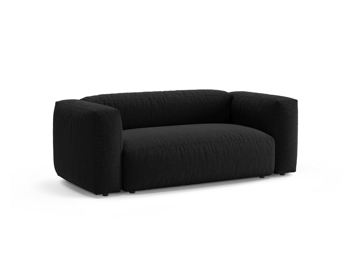 2-Sitzer Sofa Martina in Black-Boston präsentiert im Onlineshop von KAQTU Design AG. 2er Sofa ist von Micadoni