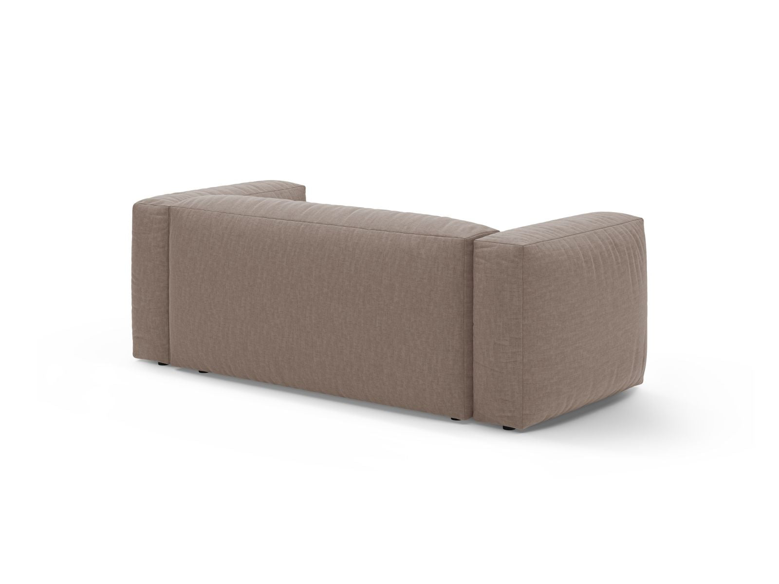 Elegantes 2-Sitzer Sofa Martina in hochwertigem Dunkelbeige, ideal für moderne Wohnräume und gesellige Stunden.