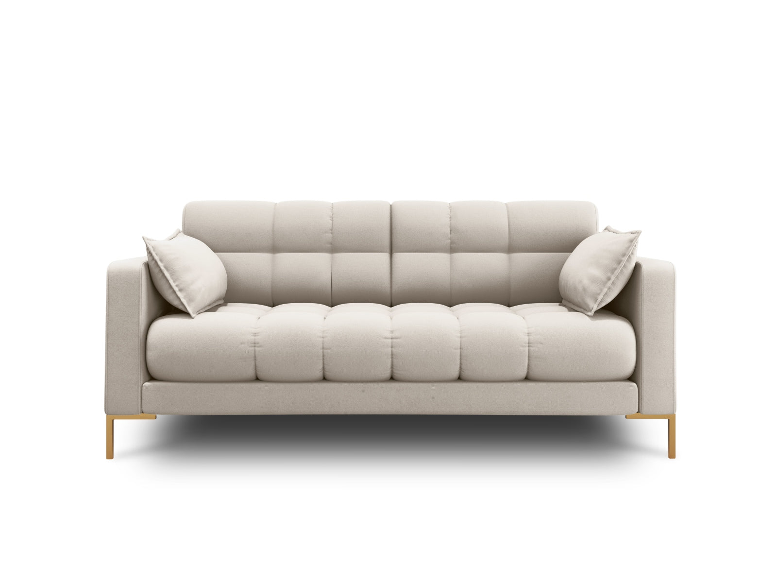 Mamaia Sofa 2 Sitzer in Beige/Gold präsentiert im Onlineshop von KAQTU Design AG. 2er Sofa ist von Micadoni