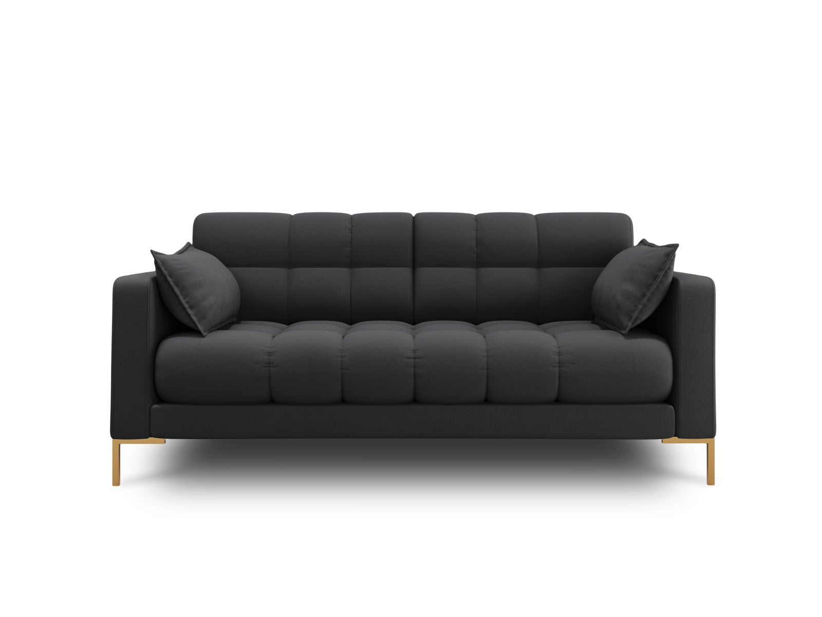 Mamaia Sofa 2 Sitzer in Dark Grey/Gold präsentiert im Onlineshop von KAQTU Design AG. 2er Sofa ist von Micadoni