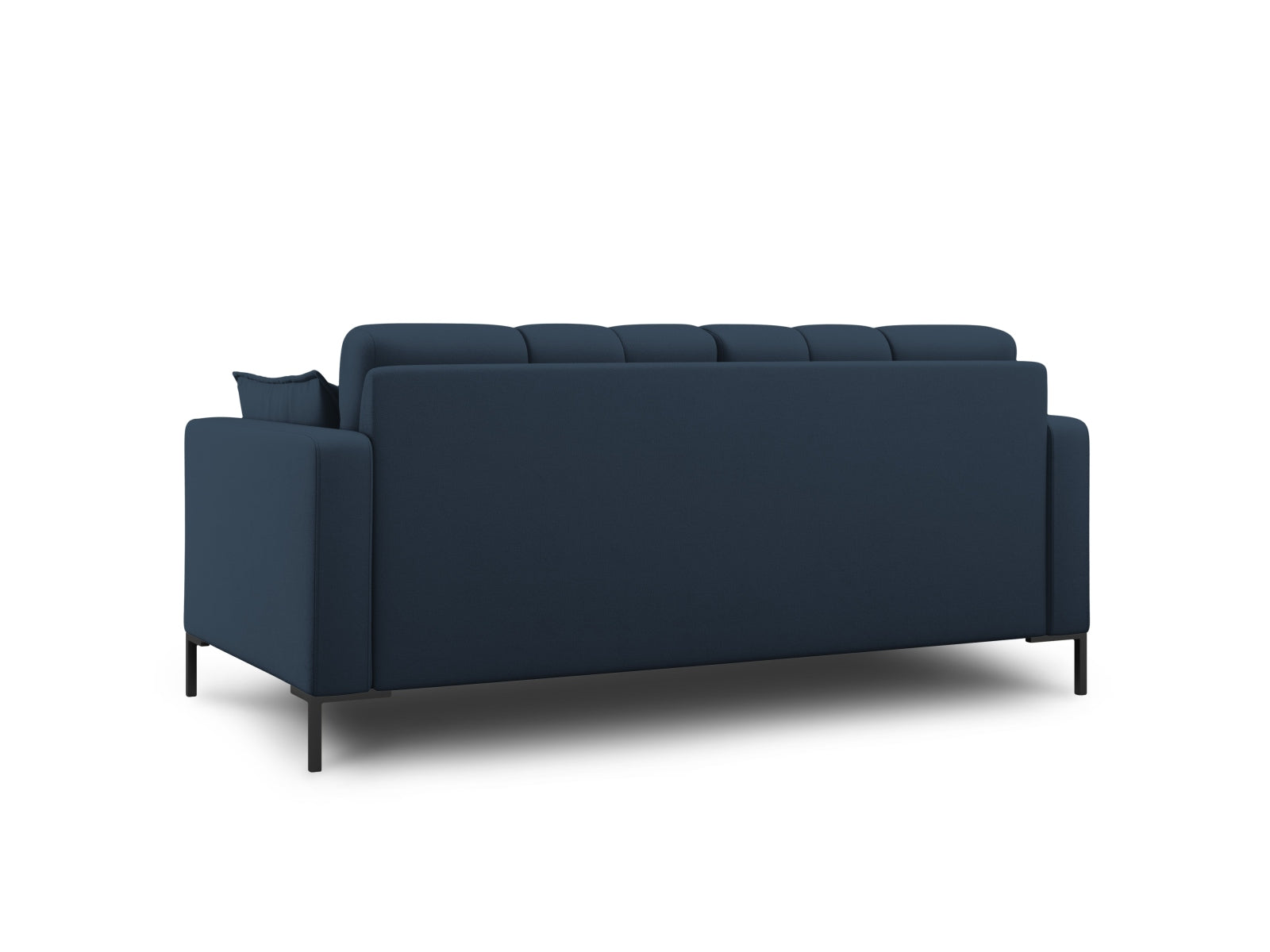 Modernes 2-Sitzer Sofa Mamaia in stilvollem Blau und Schwarz von Micadoni, perfekt für entspannte Stunden und geschmackvolle Einrichtung.