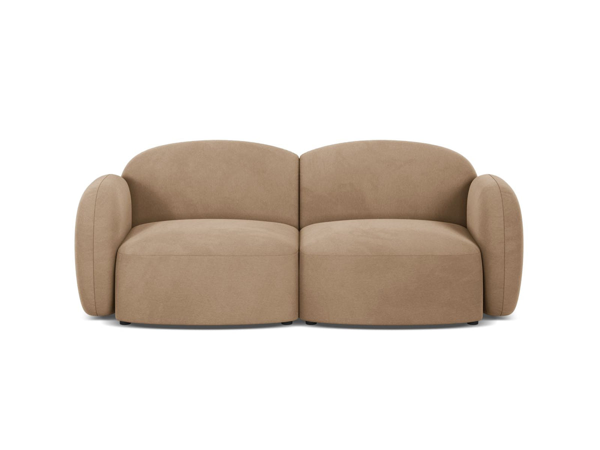 Blair Velour Sofa 2 Sitzer in Sand-Casino präsentiert im Onlineshop von KAQTU Design AG. 2er Sofa ist von Micadoni