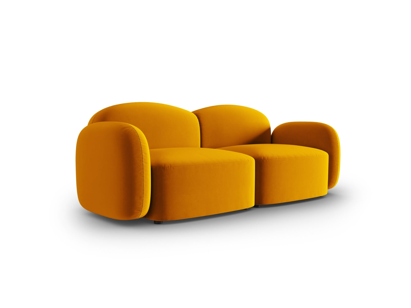 Blair Velour Sofa 2 Sitzer in Yellow-Casino präsentiert im Onlineshop von KAQTU Design AG. 2er Sofa ist von Micadoni