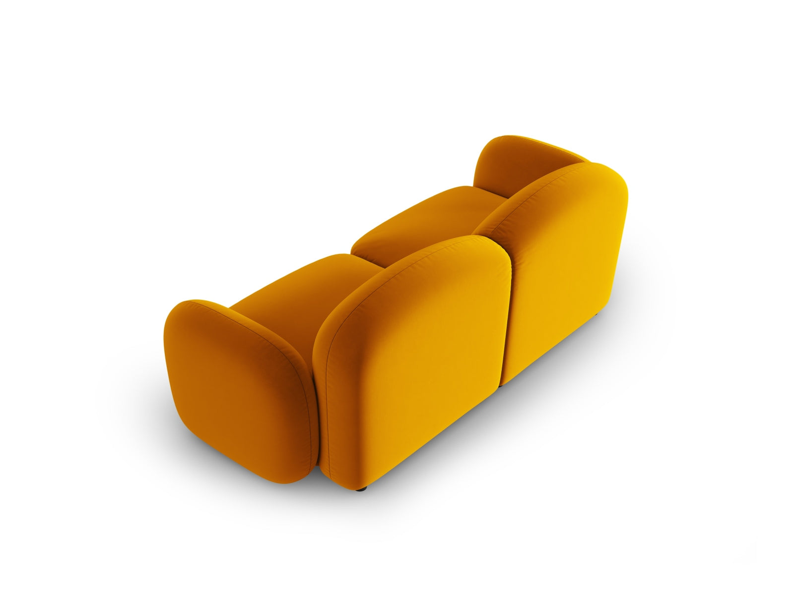 Blair Velour Sofa 2 Sitzer in Yellow-Casino präsentiert im Onlineshop von KAQTU Design AG. 2er Sofa ist von Micadoni