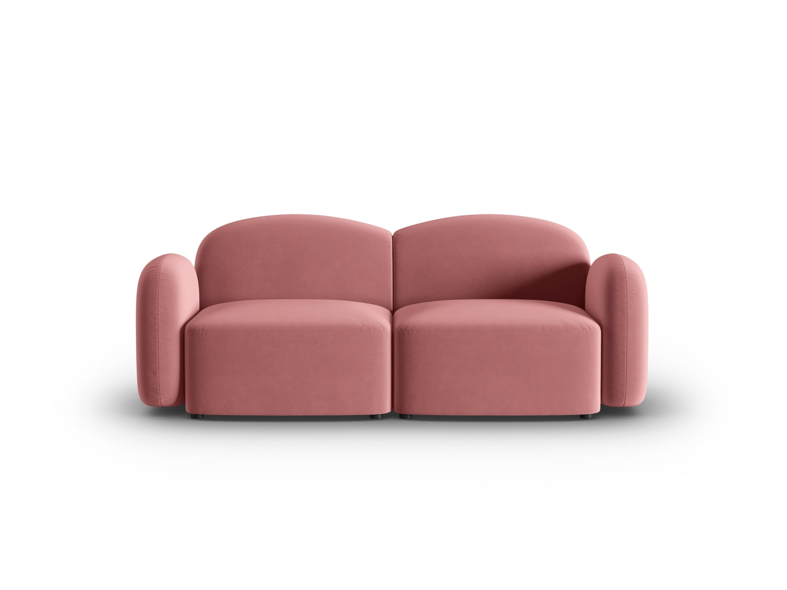 Blair Velour Sofa 2 Sitzer in Flamingo präsentiert im Onlineshop von KAQTU Design AG. 2er Sofa ist von Micadoni