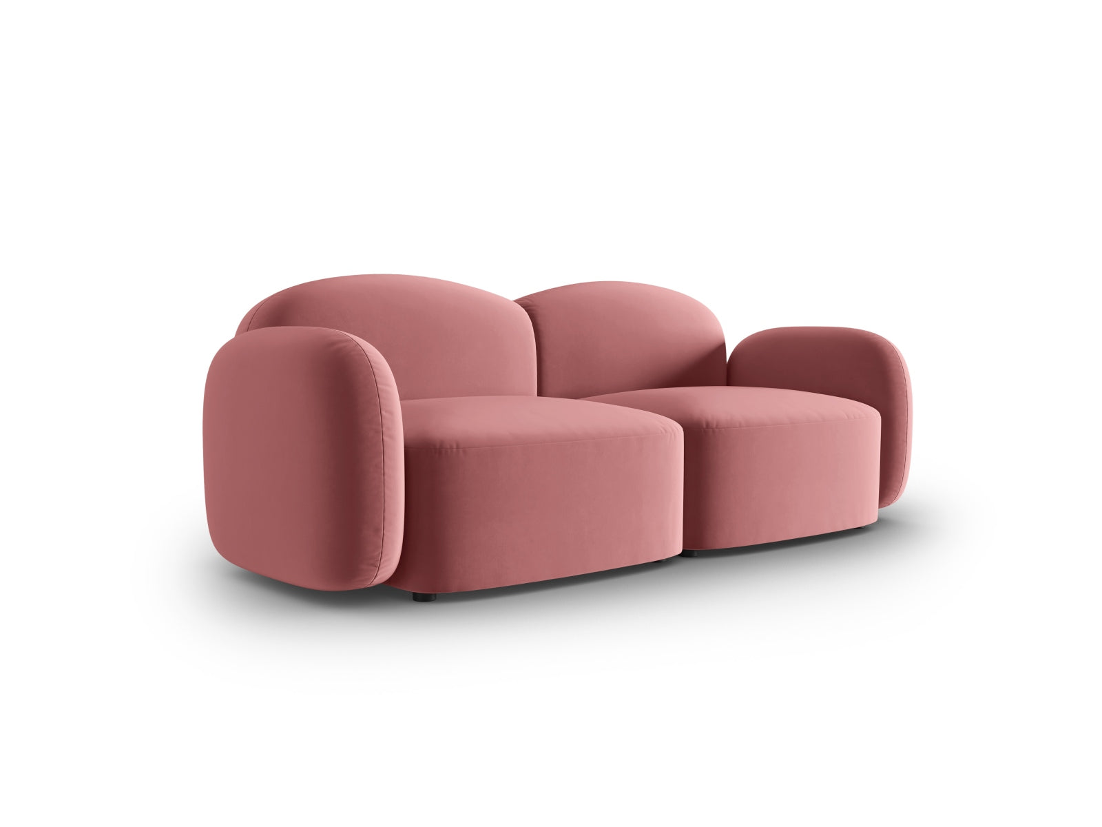 Blair Velour Sofa 2 Sitzer in Flamingo-Casino präsentiert im Onlineshop von KAQTU Design AG. 2er Sofa ist von Micadoni