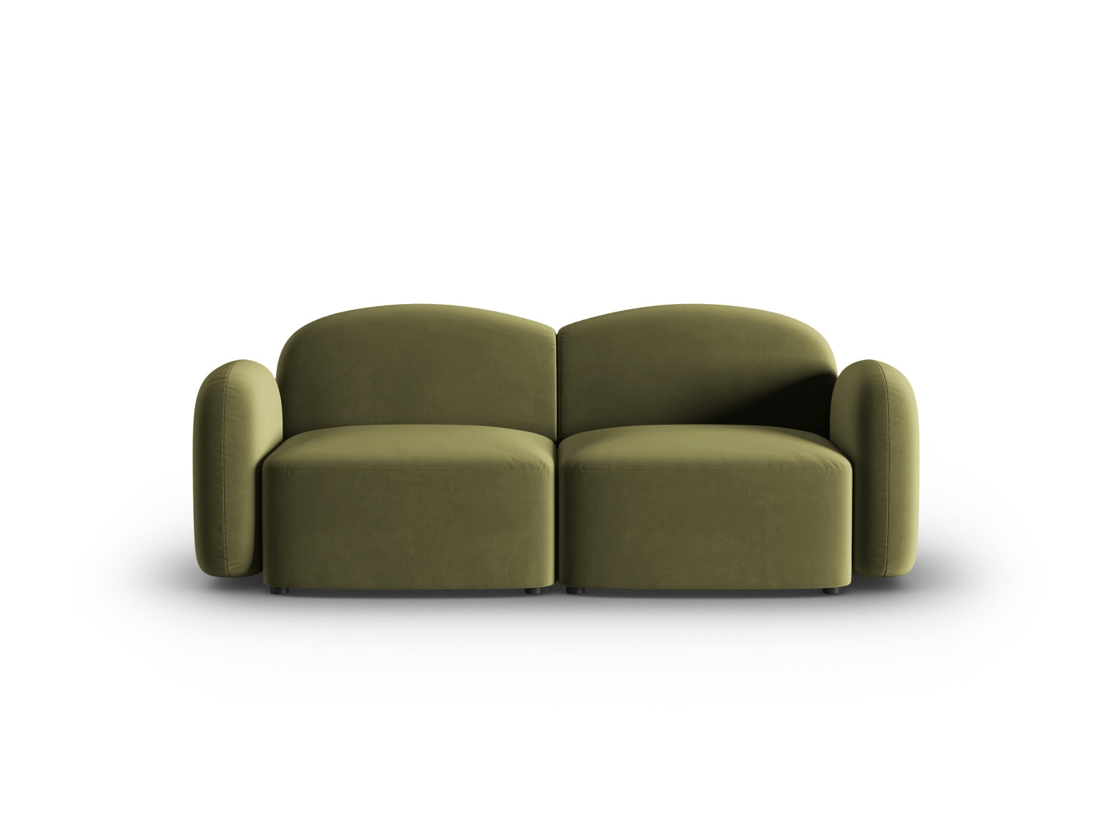 Blair Velour Sofa 2 Sitzer in Light Green präsentiert im Onlineshop von KAQTU Design AG. 2er Sofa ist von Micadoni