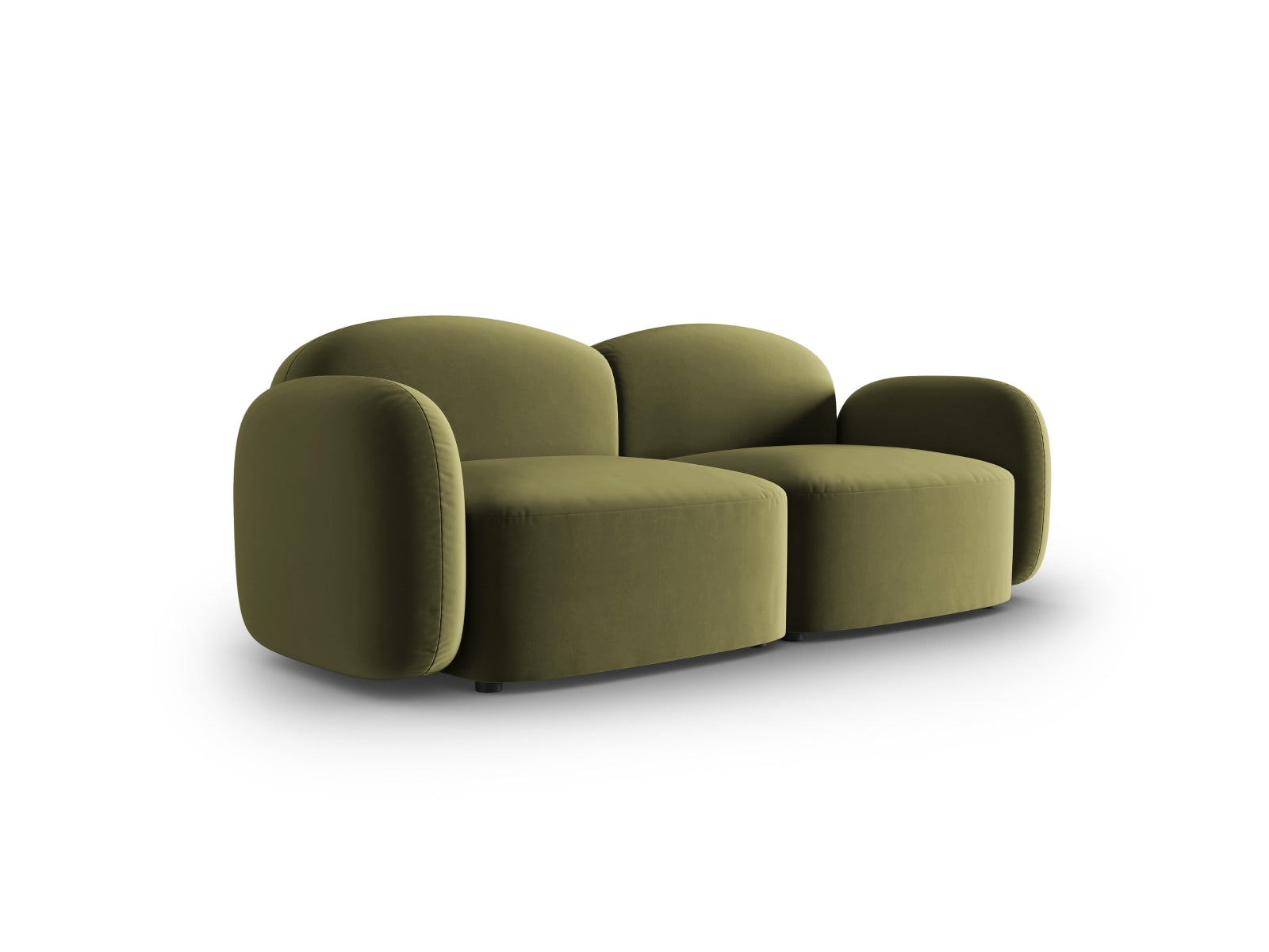 Blair Velour Sofa 2 Sitzer in Light Green-Casino präsentiert im Onlineshop von KAQTU Design AG. 2er Sofa ist von Micadoni