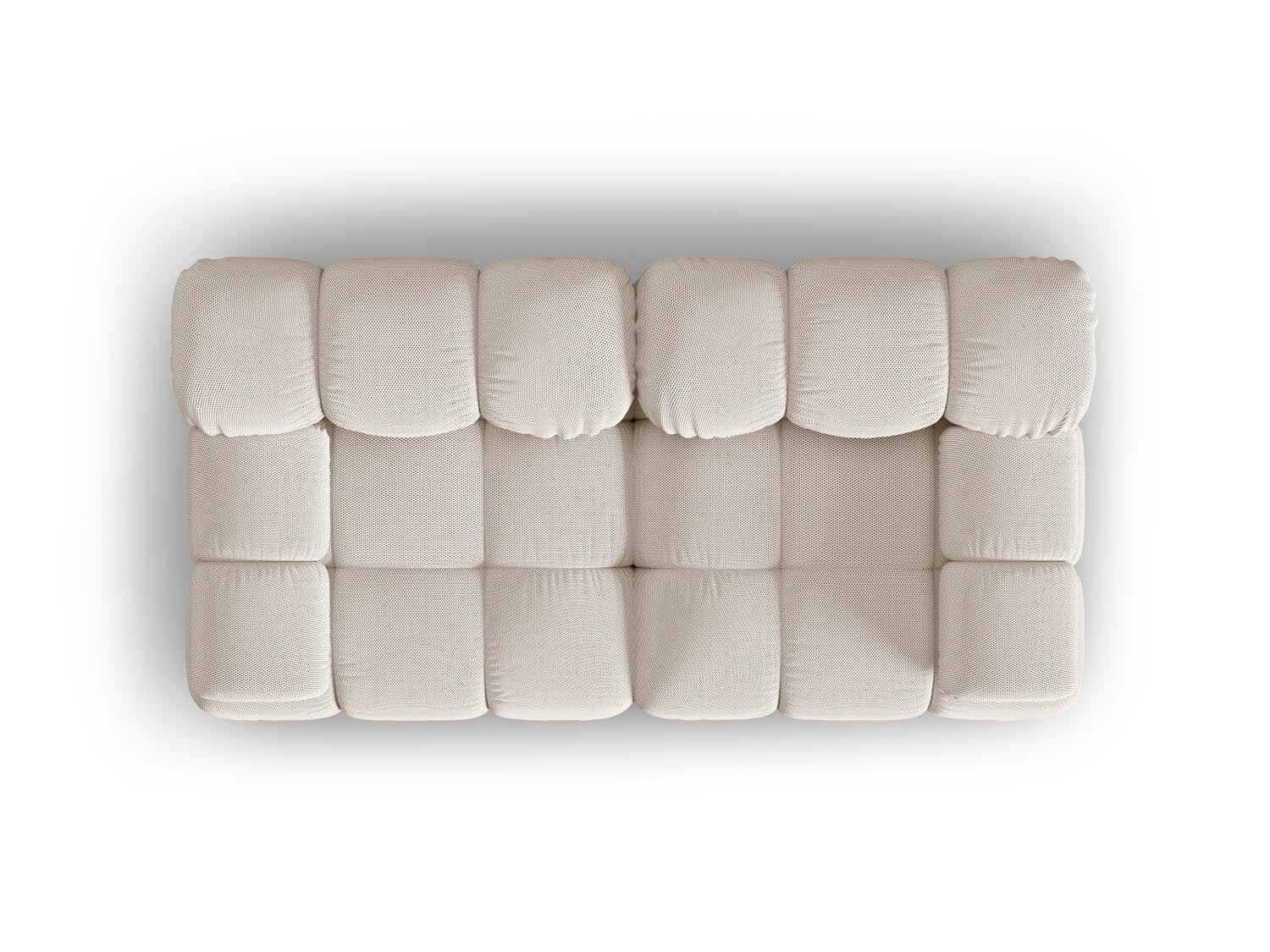 Stylisches Bellis 2-Sitzer Sofa in hellem Beige, ideal für moderne Wohnkonzepte, flexibel und anpassbar für jeden Raum.