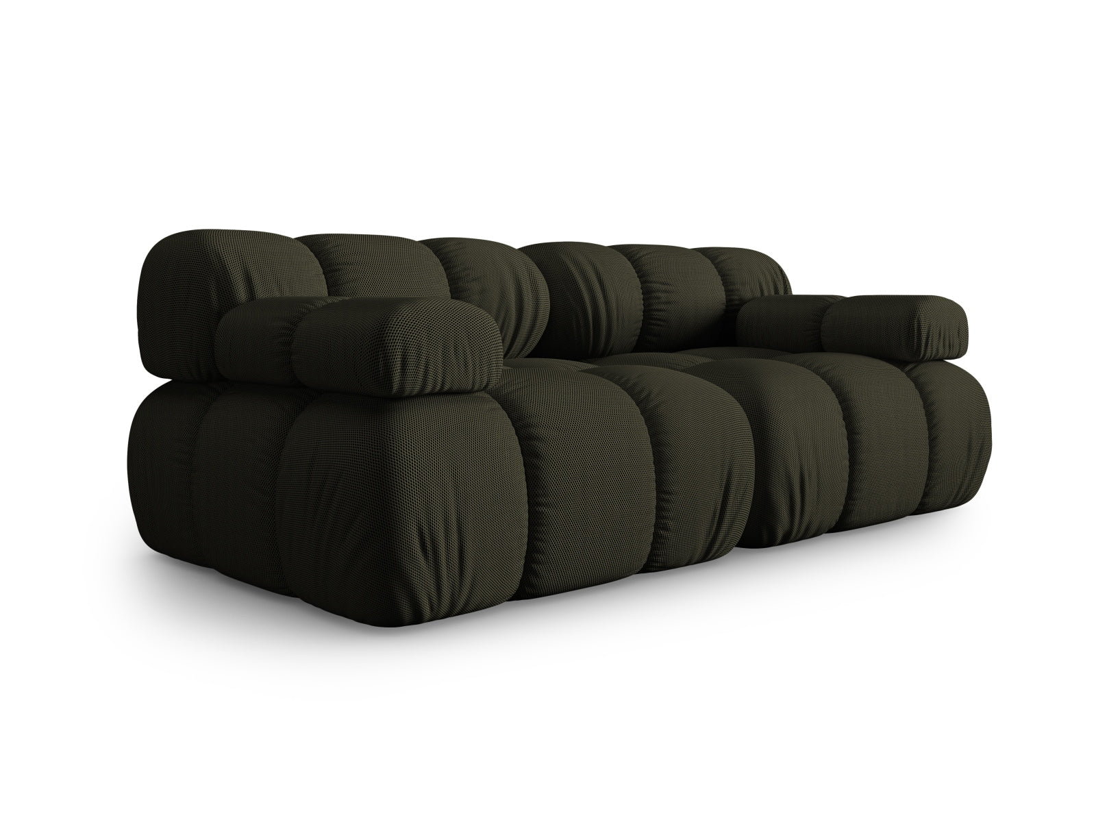 Elegantes Bellis 2-Sitzer Sofa in Amazon Green-Sonic, ideal für stilvolle Wohnräume. Modulares Design von Micadoni.
