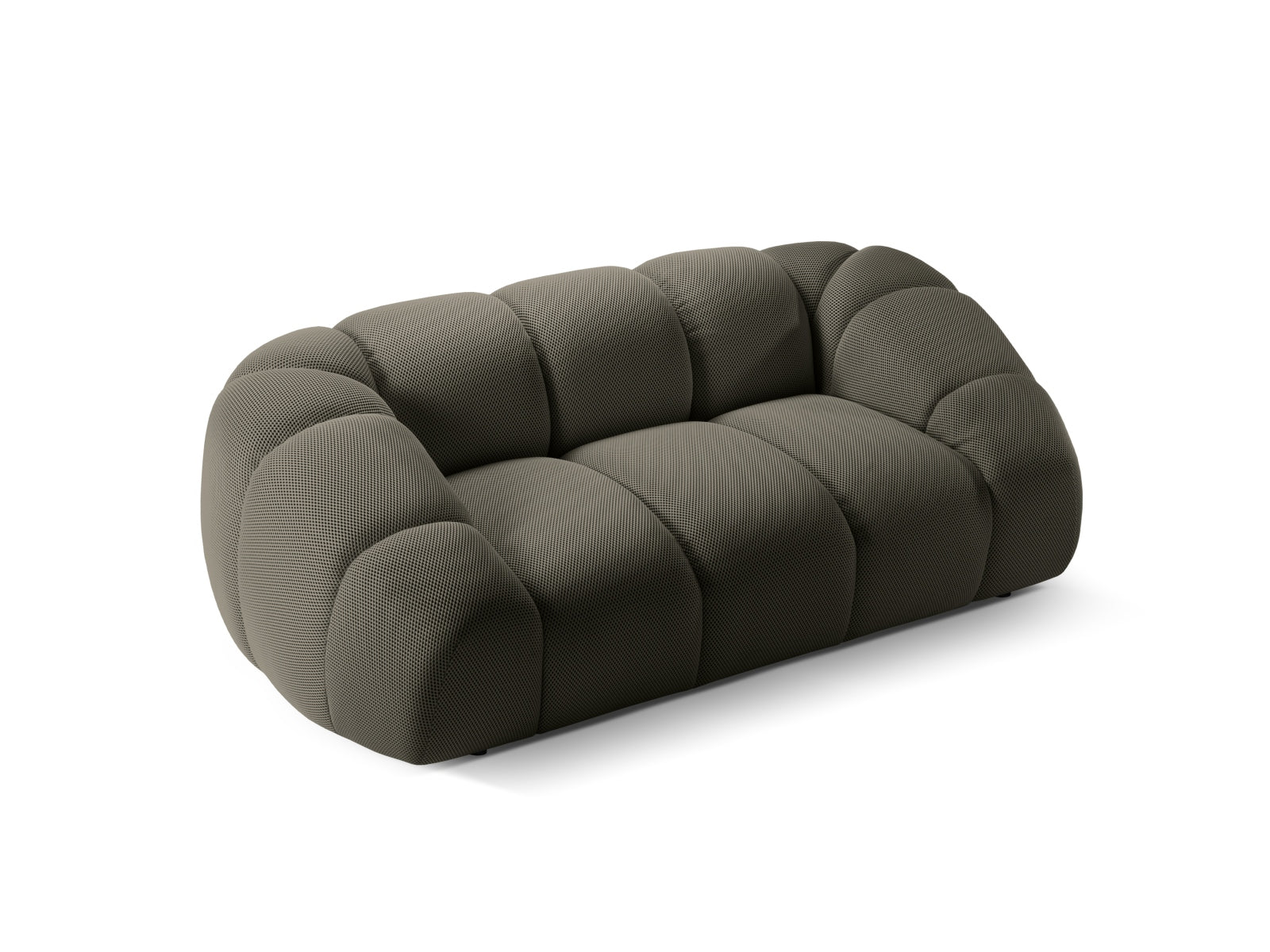 Elegantes 2-Sitzer Sofa Diana von Micadoni in Steel-Sonic, ideal für gemütliche Abende und modernes Wohndesign.