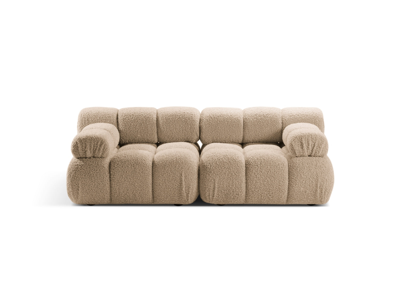 Bellis Boucle modulares Sofa 2 Sitzer 94cm in Sand-Rolf präsentiert im Onlineshop von KAQTU Design AG. 3er Sofa ist von Micadoni
