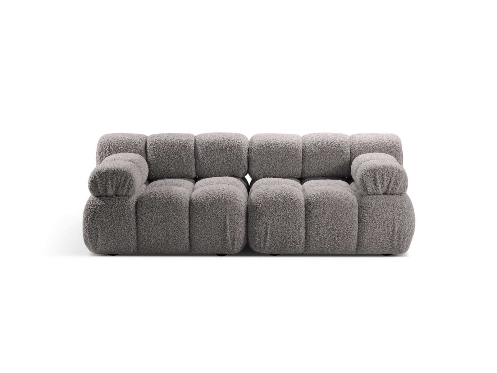 Bellis Boucle modulares Sofa 2 Sitzer 94cm in Light Grey präsentiert im Onlineshop von KAQTU Design AG. 3er Sofa ist von Micadoni