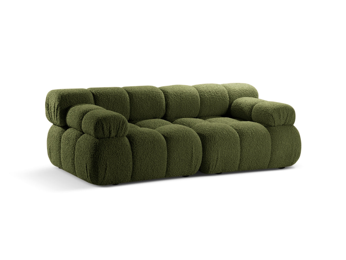 Bellis Boucle modulares Sofa 2 Sitzer 94cm in Green-Rolf präsentiert im Onlineshop von KAQTU Design AG. 3er Sofa ist von Micadoni