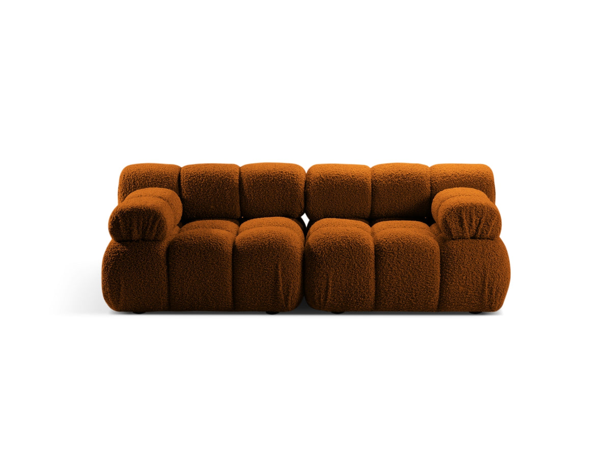 Bellis Boucle modulares Sofa 2 Sitzer 94cm in Brick-Rolf präsentiert im Onlineshop von KAQTU Design AG. 3er Sofa ist von Micadoni