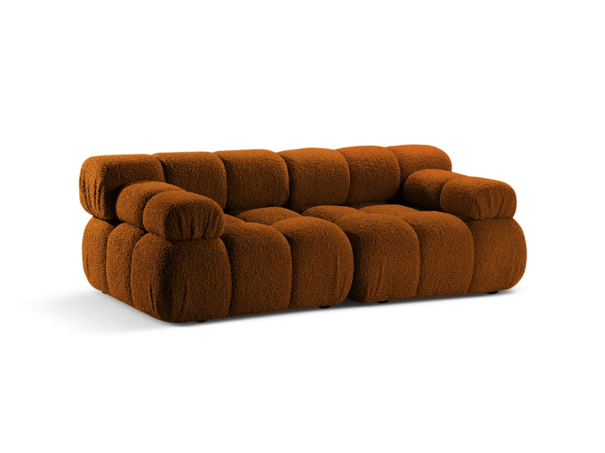 Bellis Boucle modulares Sofa 2 Sitzer 94cm in Brick-Rolf präsentiert im Onlineshop von KAQTU Design AG. 3er Sofa ist von Micadoni