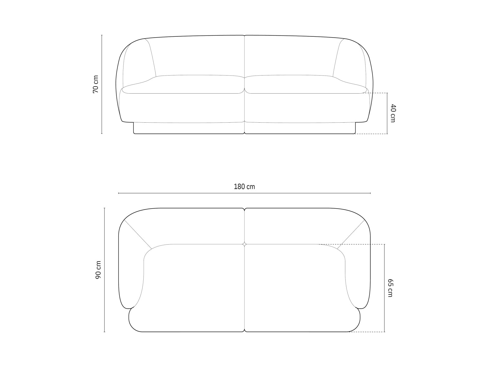 Erleben Sie das elegante Miley Sofa 2 Sitzer von Micadoni – der perfekte Begleiter für stilvolle Wohnräume und entspannte Stunden.