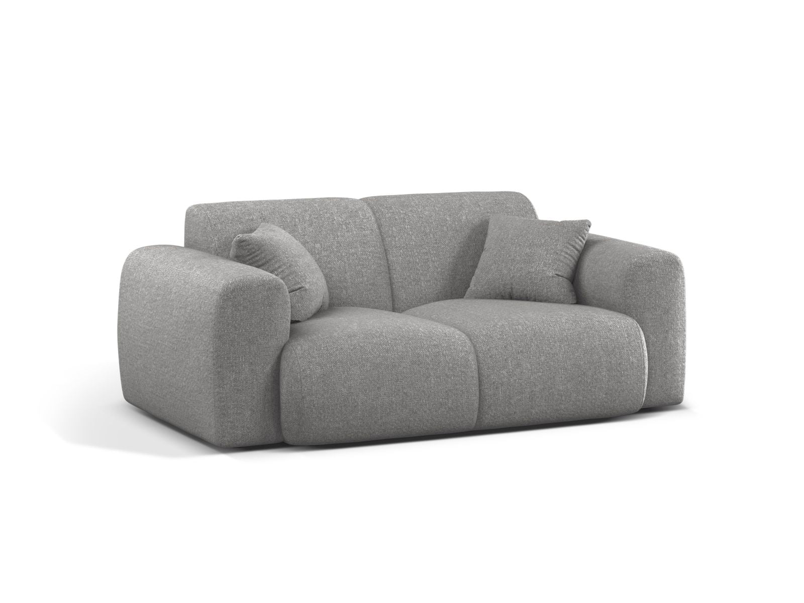 Elegantes 2-Sitzer Sofa Molino in hellem Grau, ideal für moderne Wohnräume, präsentiert von Micadoni im KAQTU Onlineshop.