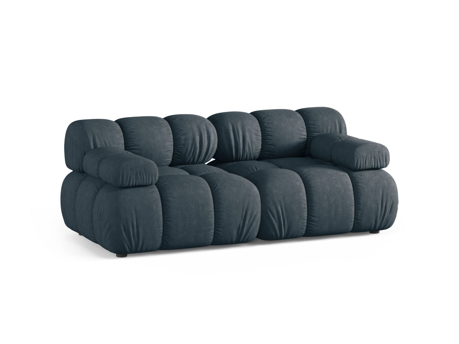 Elegantes 2-Sitzer Sofa Bellis in tiefem Petrol, ideal für moderne Wohnräume. Modular und stilvoll, perfekt für entspannte Stunden.