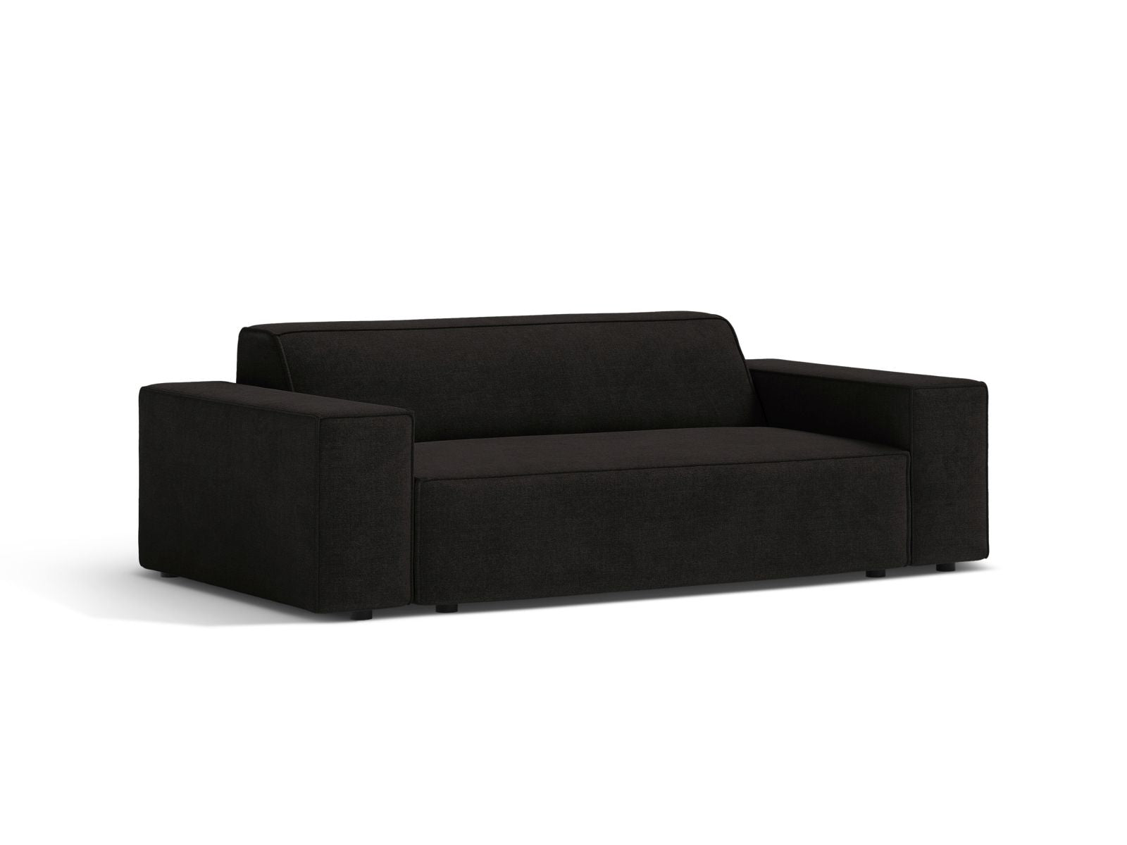 Elegantes 2-Sitzer Sofa Jodie in stilvollem Schwarz, ideal für moderne Wohnräume, erhältlich bei KAQTU Design AG.