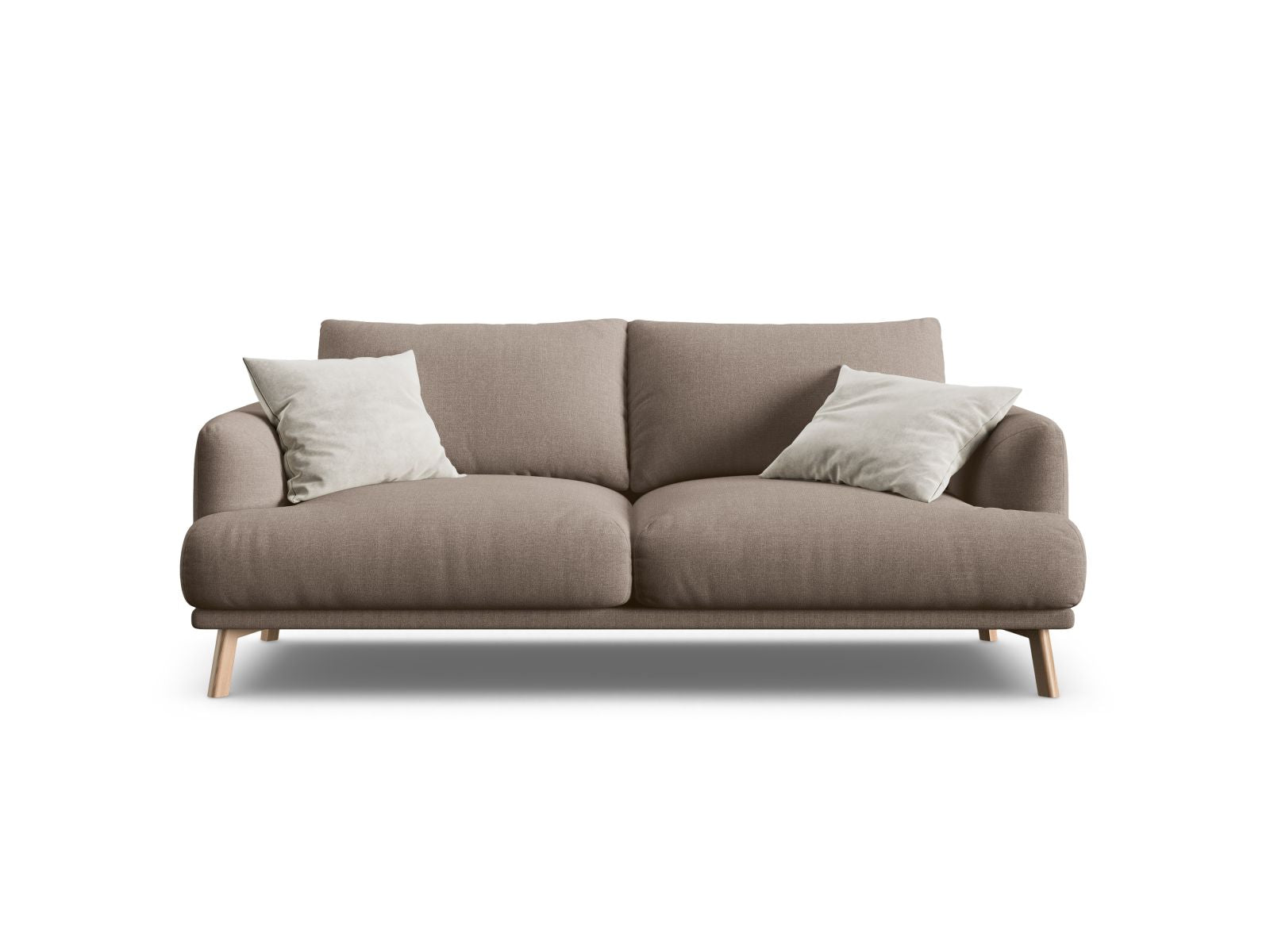 2-Sitzer Sofa Naomi in Cappuccino-Liberty präsentiert im Onlineshop von KAQTU Design AG. 2er Sofa ist von Micadoni