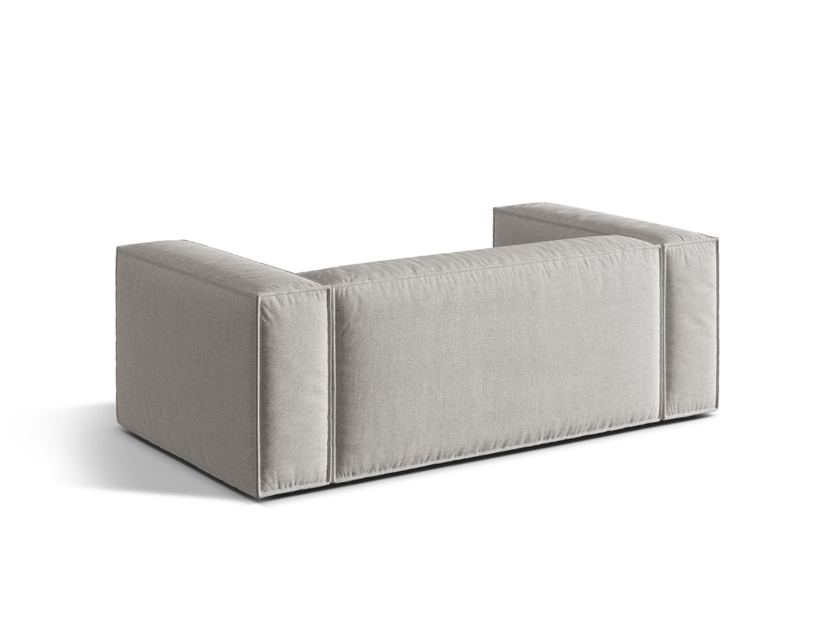 2-Sitzer Sofa Nuria in Light Grey-Liberty präsentiert im Onlineshop von KAQTU Design AG. 2er Sofa ist von Micadoni