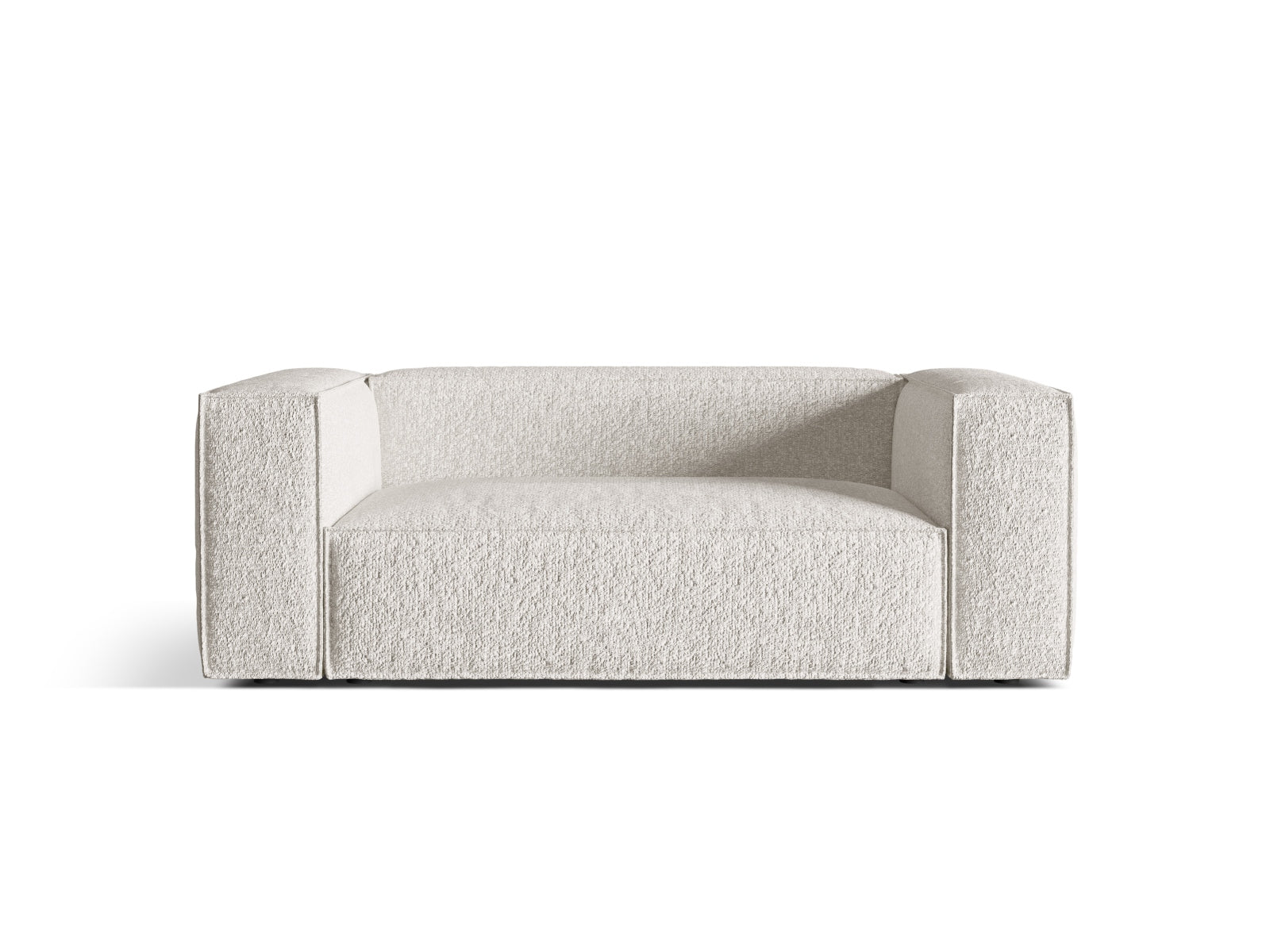 Nuria Sofa 2 Sitzer in Grey Beige Melange-Monet präsentiert im Onlineshop von KAQTU Design AG. Sofa ist von Micadoni