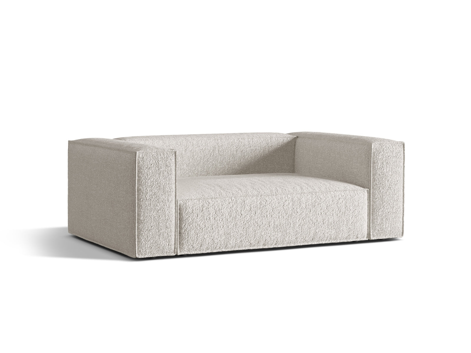Nuria Sofa 2 Sitzer in Grey Beige Melange-Monet präsentiert im Onlineshop von KAQTU Design AG. Sofa ist von Micadoni