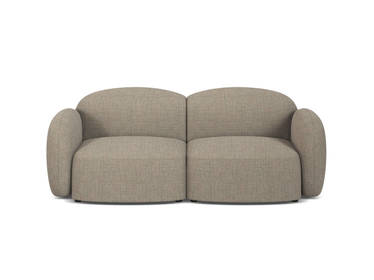 2-Sitzer Sofa Blair in Grey Brown Melange-Baltimore präsentiert im Onlineshop von KAQTU Design AG. 2er Sofa ist von Micadoni