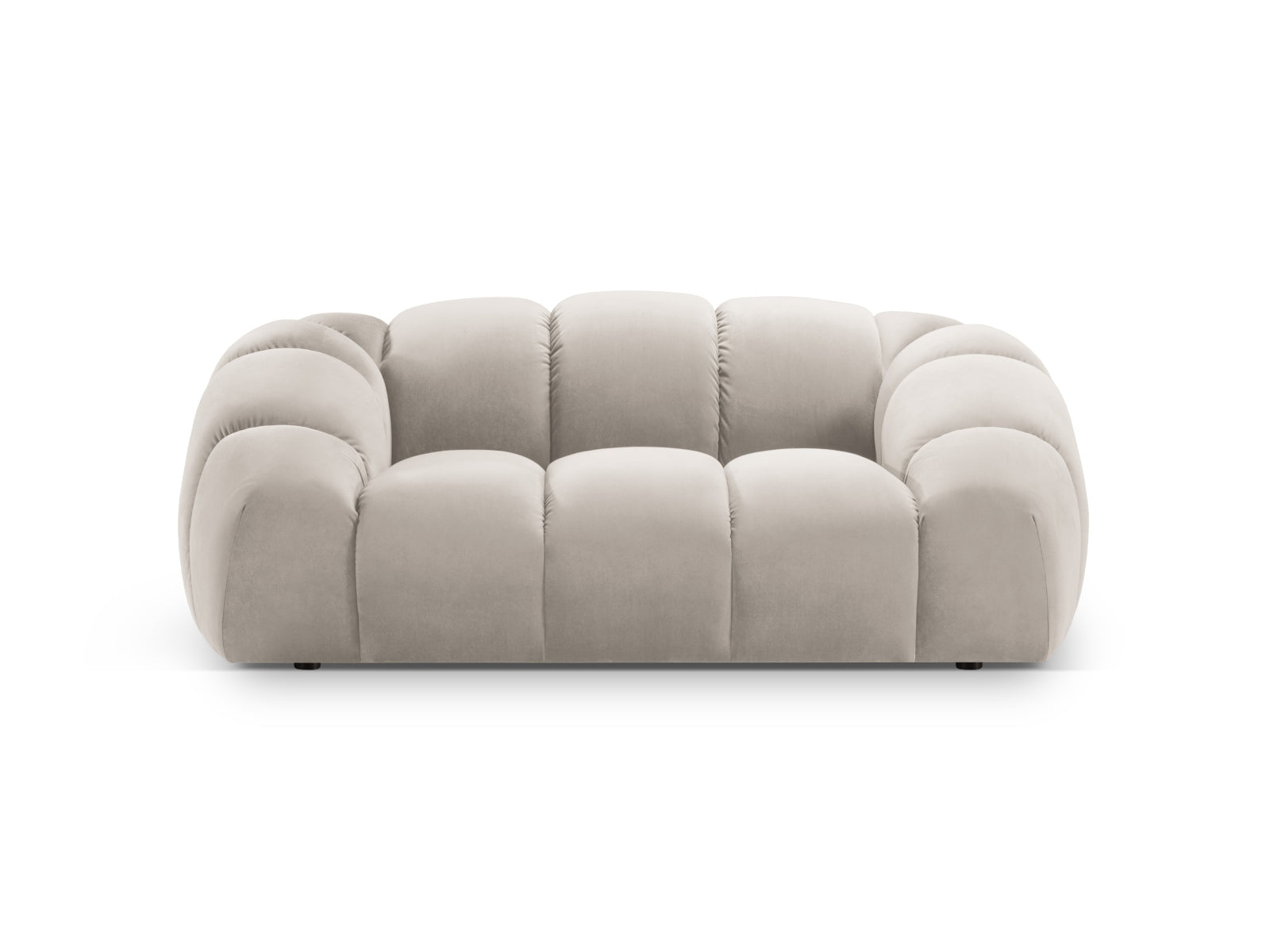Diana Velour Sofa 2 Sitzer in Beige präsentiert im Onlineshop von KAQTU Design AG. 2er Sofa ist von Micadoni