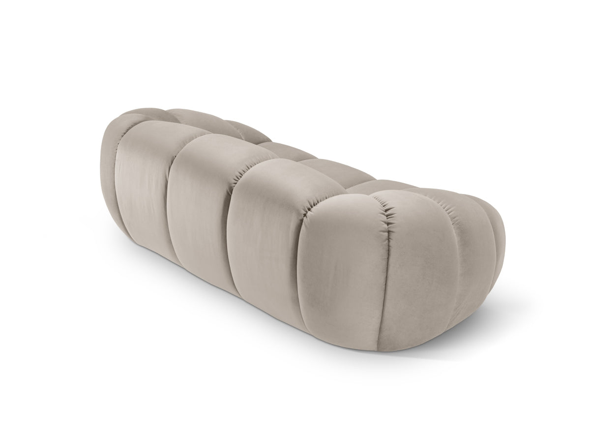 Diana Velour Sofa 2 Sitzer in Beige-Salvador präsentiert im Onlineshop von KAQTU Design AG. 2er Sofa ist von Micadoni