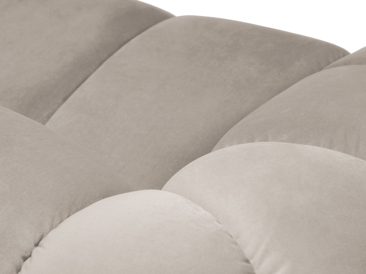 Diana Velour Sofa 2 Sitzer in Beige-Salvador präsentiert im Onlineshop von KAQTU Design AG. 2er Sofa ist von Micadoni