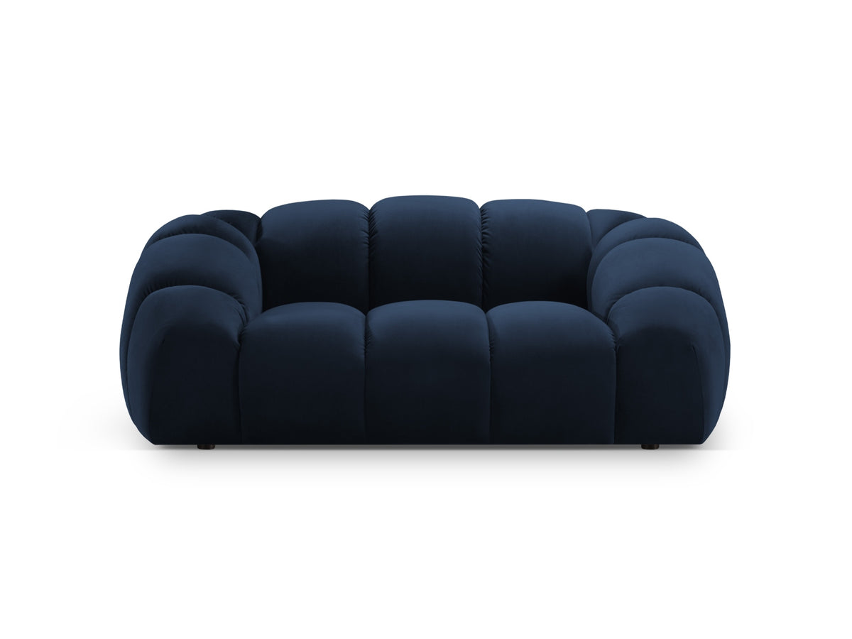 Diana Velour Sofa 2 Sitzer in Royal Blue-Salvador präsentiert im Onlineshop von KAQTU Design AG. 2er Sofa ist von Micadoni